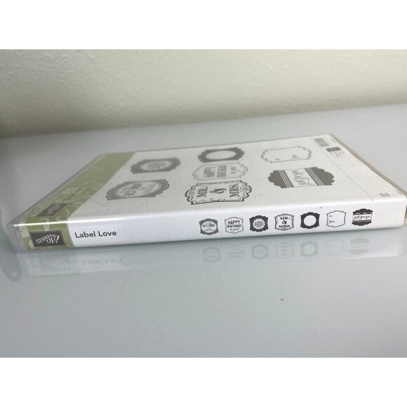 Stampin' Up! Label Love, Set of 7 Rubber Stamps, Gift Tags Wedding Birthday Baby - Picture 5 of 10